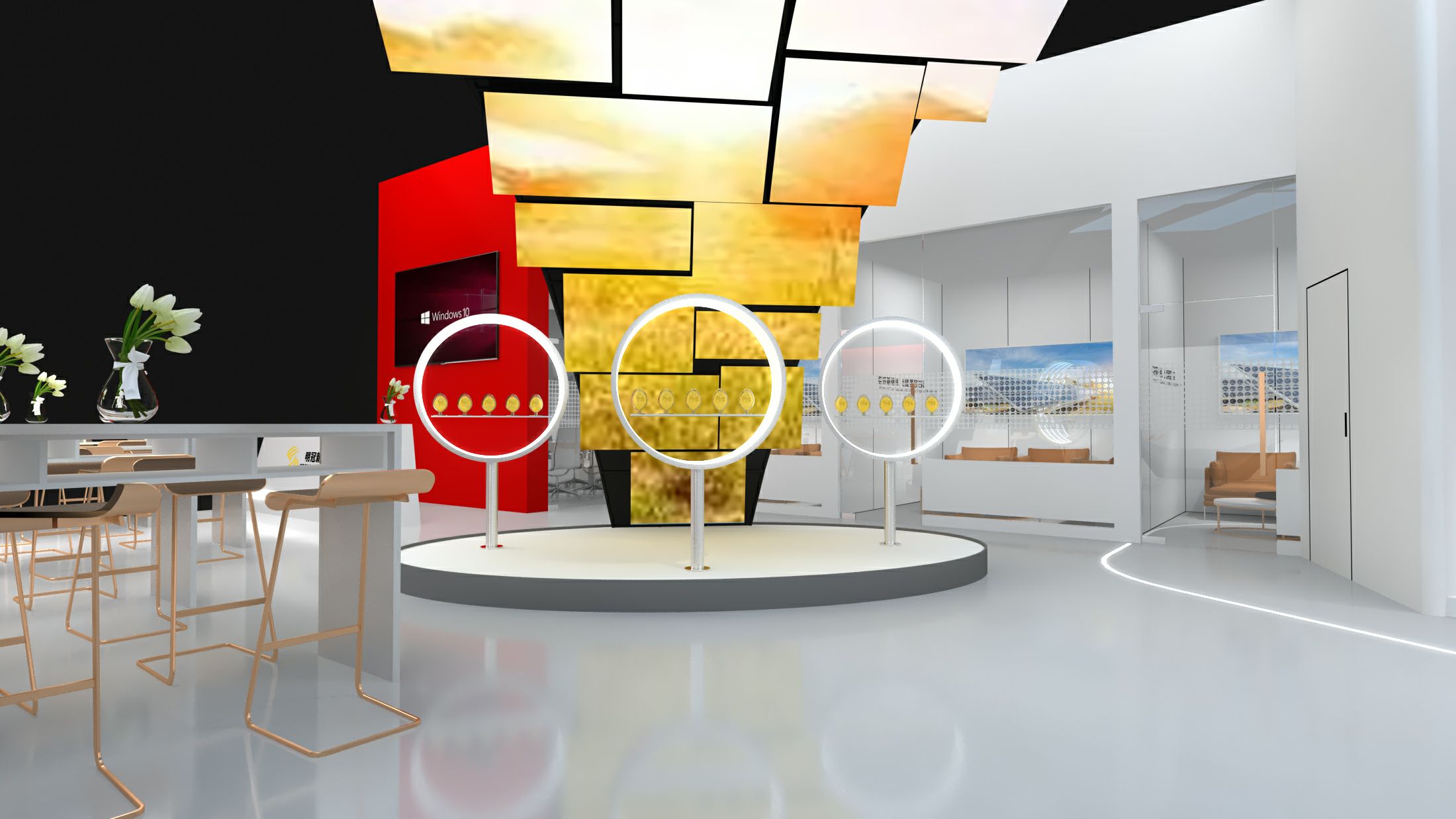 明冠新材展位設(shè)計(jì)搭建突顯科技，在2022光伏展上呈現(xiàn)更多研發(fā)成果