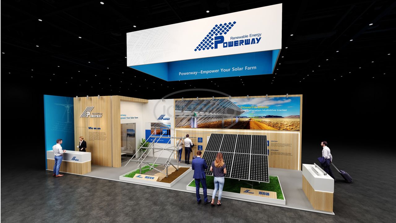 西班牙馬德里展臺設(shè)計 | 保威新能源閃耀西班牙光伏展